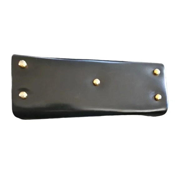 CS Top Handle Satchel Bag Purse Handbag Black - Picture 3 of 5